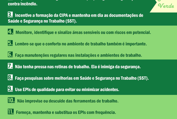 Dicas de Segurança do Trabalho