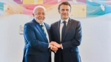Em conversa com Macron, Lula fala em conhecimento nuclear para ‘garantir paz’