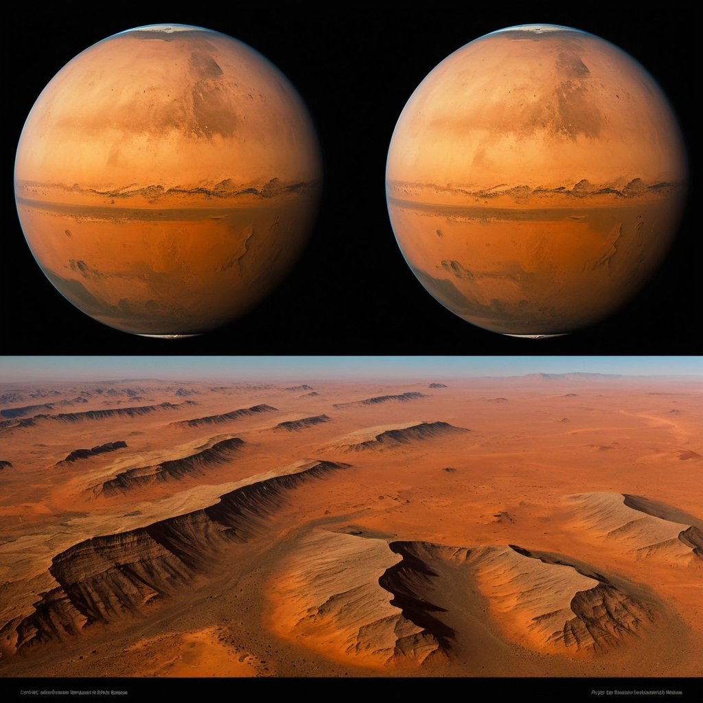 Ilustração da Atmosfera Marciana