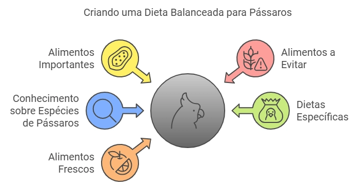 Cardápio Balanceado para pássaros